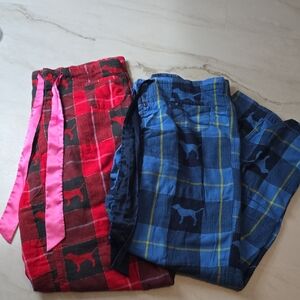 Vintage PINK Victoria Secret's Flannal Pajama Pants